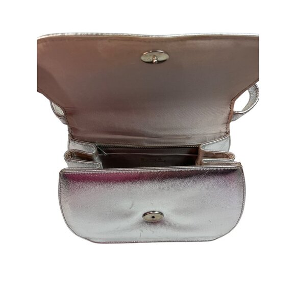 Vintage Silver Metallic Shoulder Bag By Creations International 2t - Picture 6 of 7